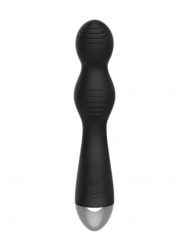 Чёрный вибратор с электростимуляцией E-Stimulation G-spot Vibrator (19,5 см)