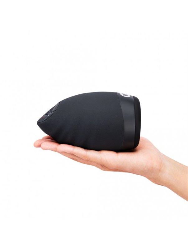 Черный мастурбатор для мужчин с подогревом и вибрацией