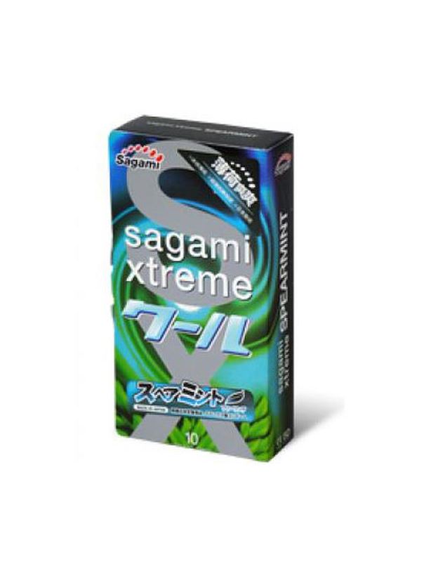 Презервативы Sagami Xtreme Mint с ароматом мяты (10 шт)