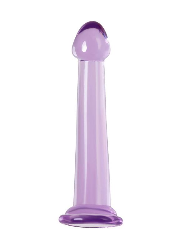 Фиолетовый фаллоимитатор Jelly Dildo M (18 см)