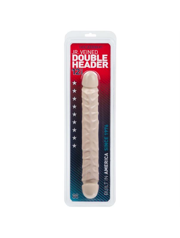 Фаллоимитатор двухсторонний Jr. Veined Double Header 12" (30,5 см)