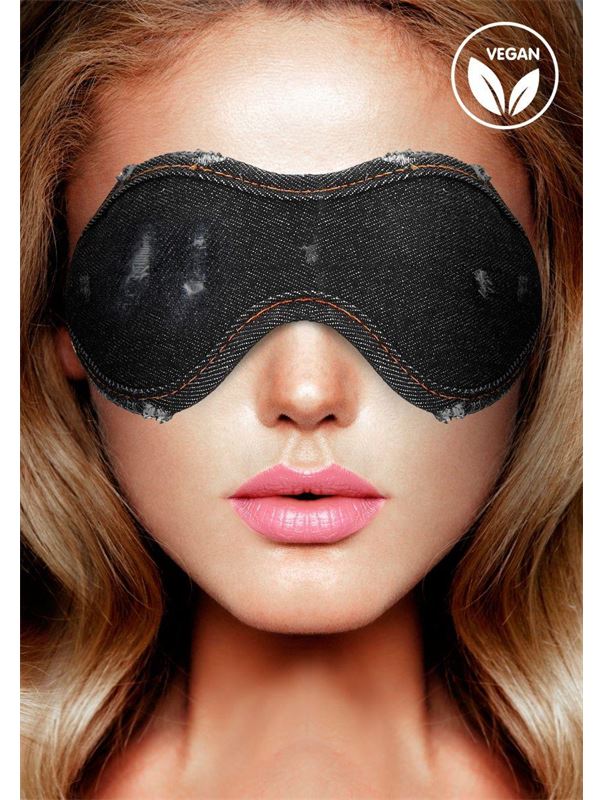 Черная джинсовая маска на глаза Denim Eye Mask