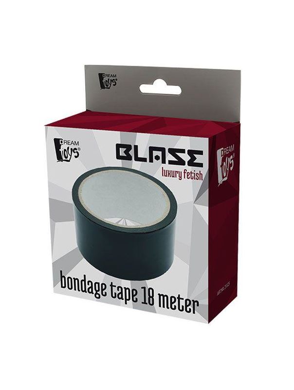 Черная липкая лента BONDAGE TAPE - 18 м.