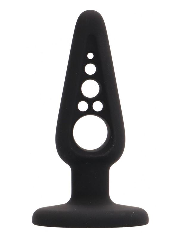 Черная анальная пробка 4 Inch Hollow №4 (10 см)