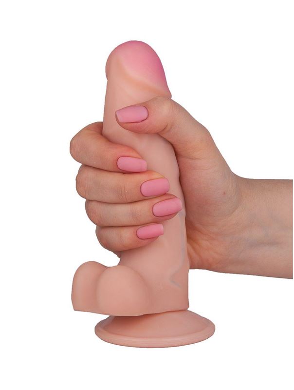 Телесный фаллоимитатор из неоскин REAL Standard (17 см)