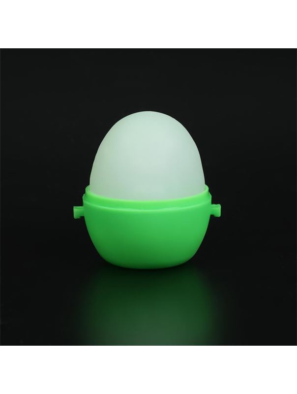 Рельефный мастурбатор EGG в зеленом футляре