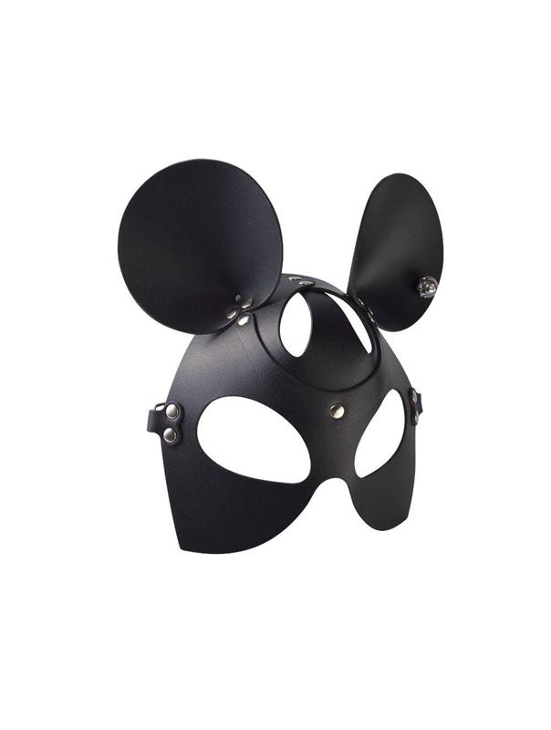 Черная кожаная маска Мышка