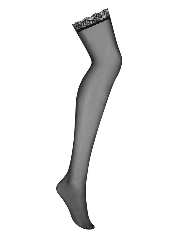 Чулки с ажурной резинкой