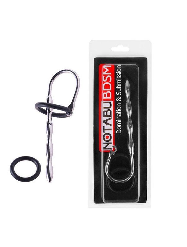 Металлический винтообразный уретральный стимулятор - 10 см.