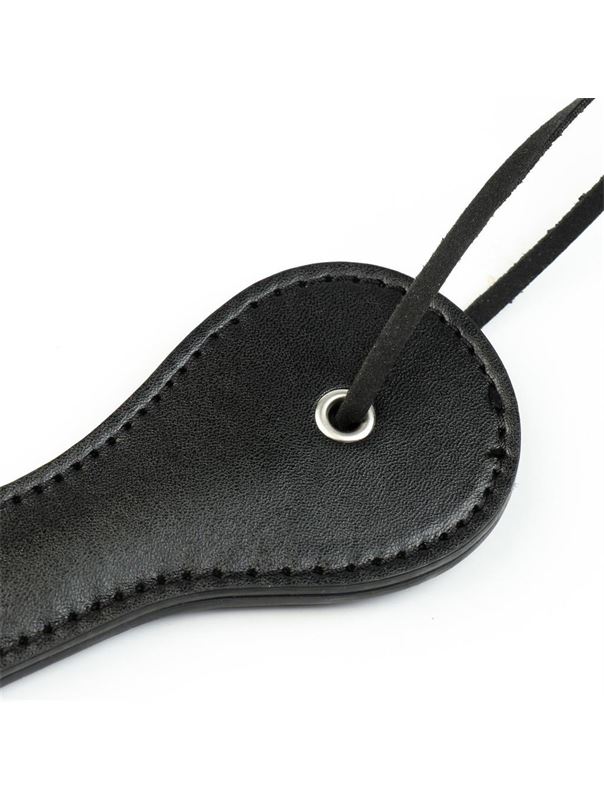 Черная гладкая шлепалка SLAVE (38 см)