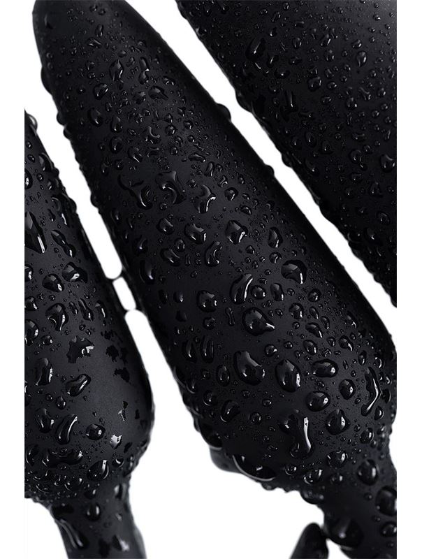 Набор из 3 черных анальных втулок Eridani