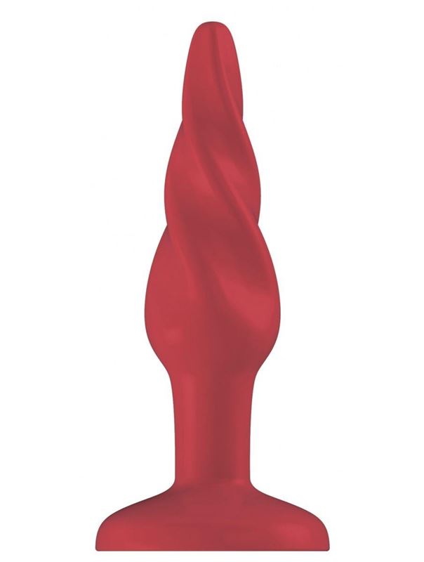 Красная витая анальная пробка Rounded 5 Inch (12,7 см)