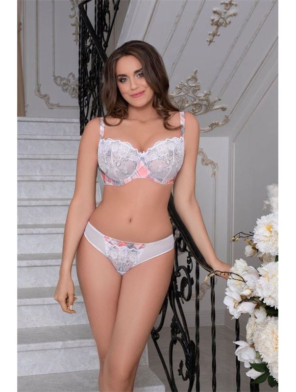 Соблазнительный бюстгальтер-балконет Riana с вышивкой