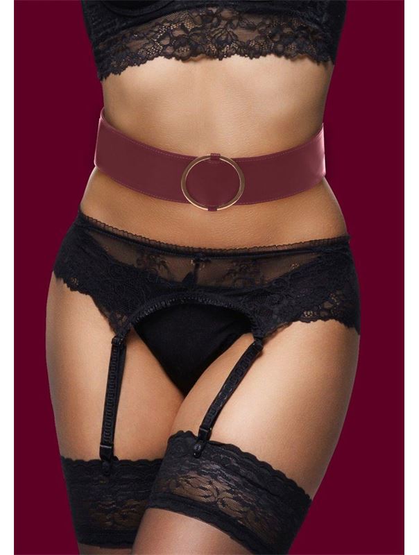 Бордовый ремень Halo Waist Belt - размер L-XL