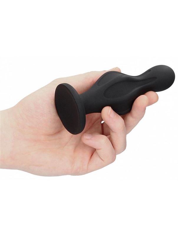 Черная анальная пробка Magic Butt Plug (11,3 см)