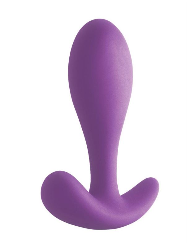 Фиолетовая силиконовая анальная пробка Firefly - Ace I Plug (10,2 см)