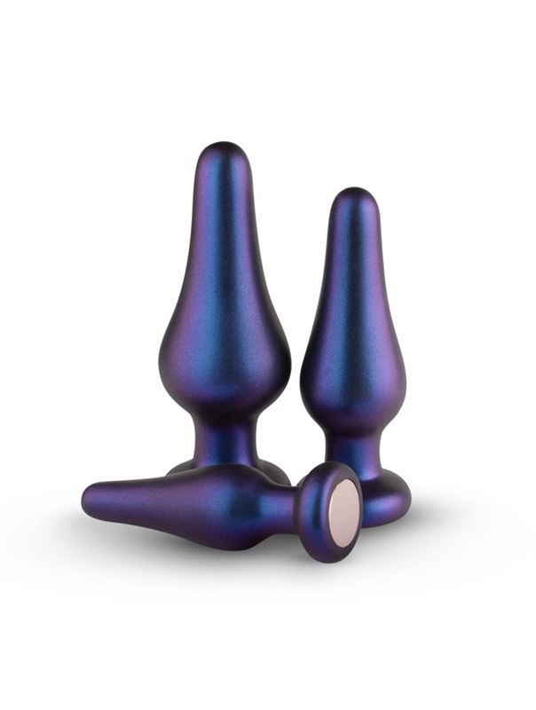 Набор из 3 фиолетовых анальных пробок Comets Butt Plug Set