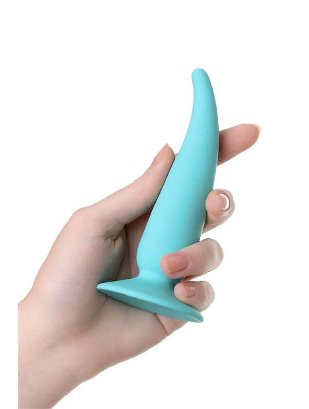 Голубая удлиненная анальная втулка (12,5 см)