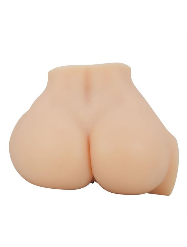 Телесный мастурбатор-полуторс Emilia с вибрацией