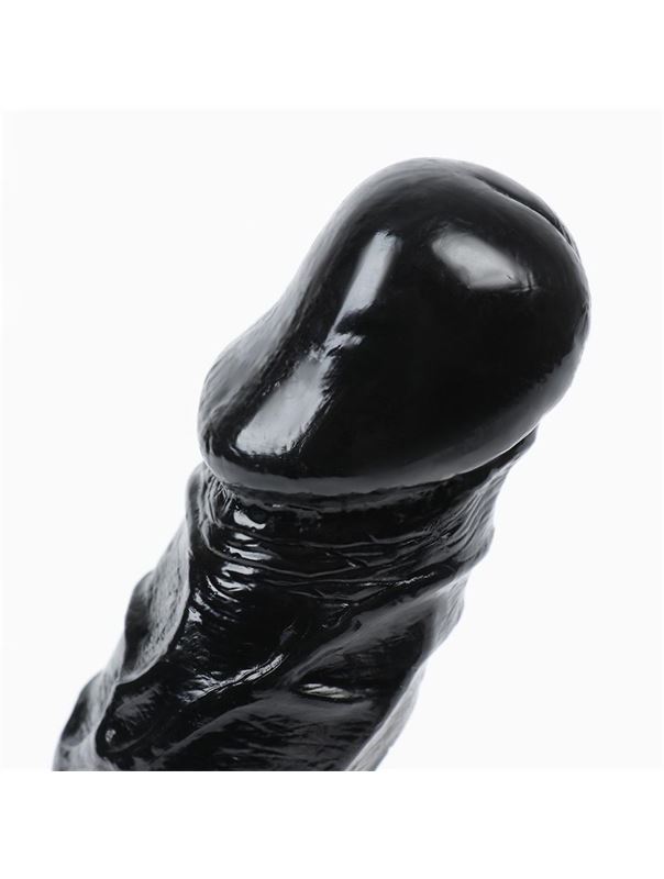 Черный фаллоимитатор реалистик «Оки-Чпоки» (25 см)