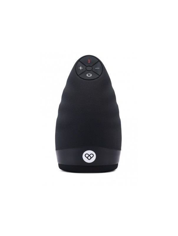 Черный мастурбатор для мужчин с подогревом и вибрацией