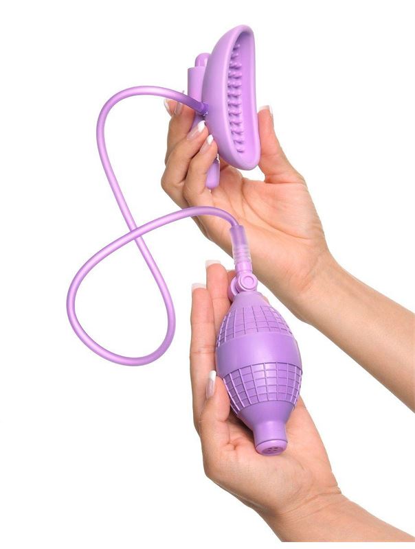 Сиреневая вакуумная вибропомпа для вагины Fantasy For Her Sensual Pump-Her