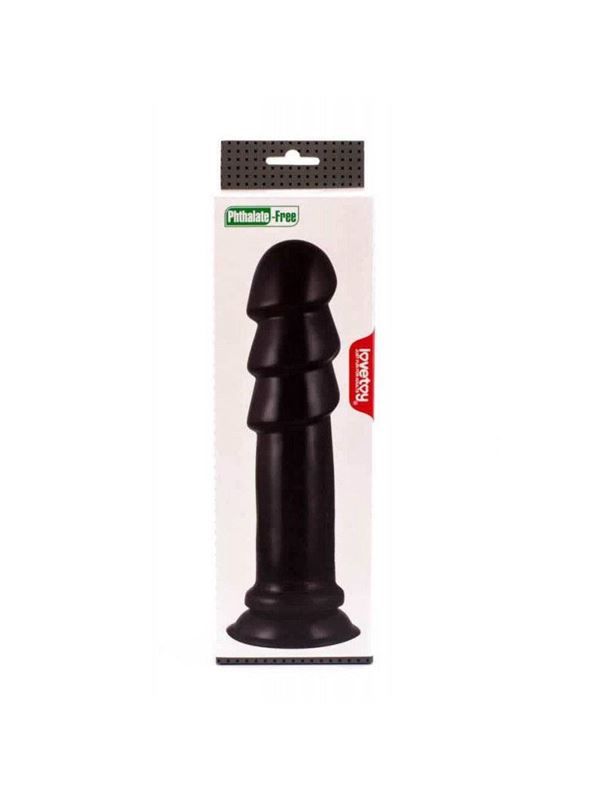 Черный анальный фаллоимитатор 11.25 King Sized Anal Ripples (28 см)