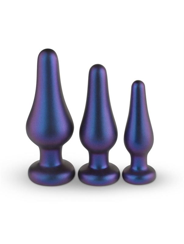 Набор из 3 фиолетовых анальных пробок Comets Butt Plug Set
